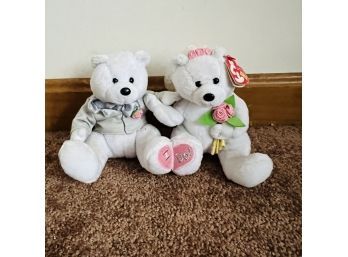TY Beanie Baby Bride And Groom Bear