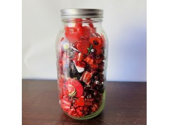 Reds Costume Jewelry And Findings Jar (Large)
