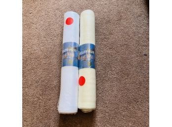 Two Rolls Of Decorative Floral Wrap
