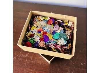 Box Of Colorful Sequins