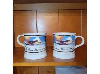 Set Of 2 Pan Am 50th Anniversary Mugs