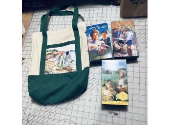 Anne Of Green Gables Tote And VHS Tapes