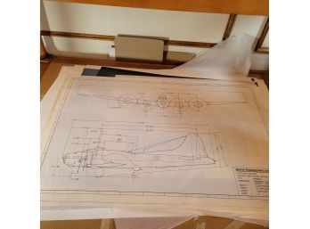 Blueprint Of A B-17 Flying Fortress Aircraft