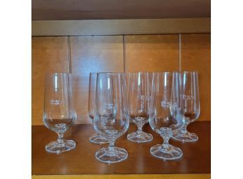 Set Of 6 Czech Airlines Glasses In Box