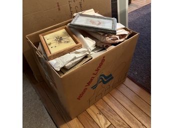 Picture Frame And Vintage Wall Art Box Lot