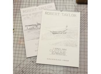 Pair Of Vintage Robert Taylor Calendars With Matted Prints - 1991 And 1992
