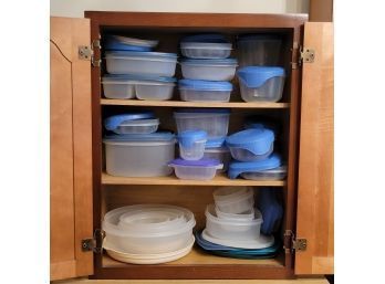 Large Tupperware Lot Different Sizes And Shapes