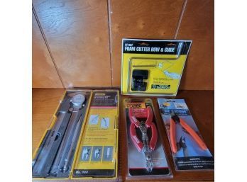 Foam Cutter Bow And Guide, Plier Snip Set And Other Tools