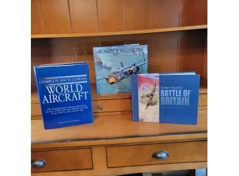 Set Of 3 Aircraft History Coffee Table Books