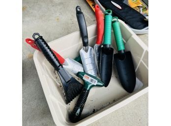 Bin Of Gardening Hand Tools