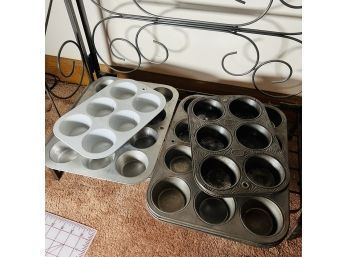 Kitchen Lot With Vintage Muffin Tins