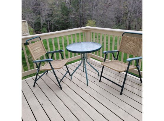 Small Round Outdoor Table And 2 Chairs