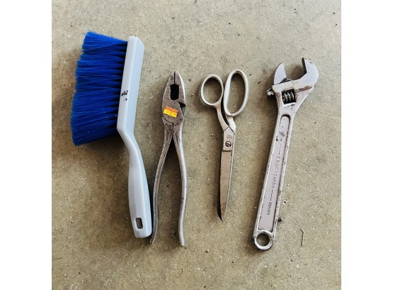 Pliers, Wrench Scissors And Brush (garage)