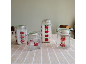 Set Of Apple Canisters