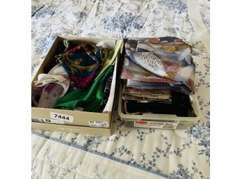 Lot Of Silk Scarves - Two Boxes