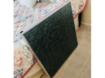 Folding Table With Green Top (Bedroom 1)