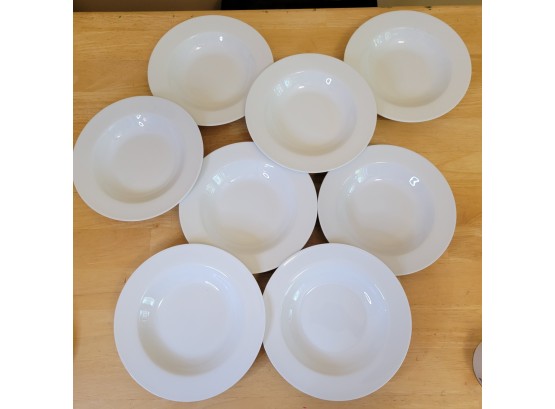 Set Of 8 White Williams-Sonoma Open Kitchen Bowls