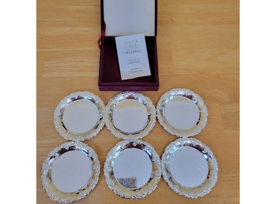 Set Of 6 Stunning Crea Milano Classic Silver Plated Dishes From Italy