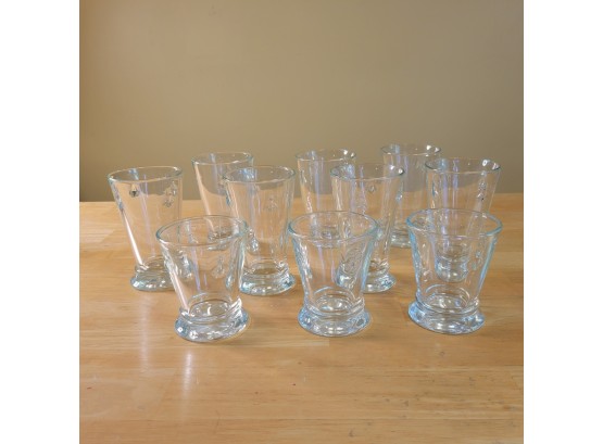 Set Of 10 La Rochere Bee Glasses From France