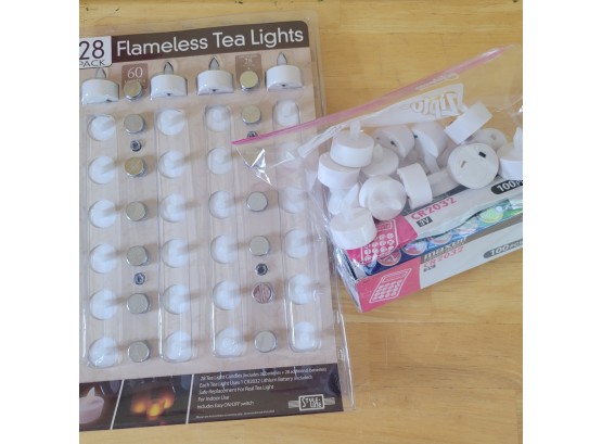 Flameless Tea Lights And Batteries