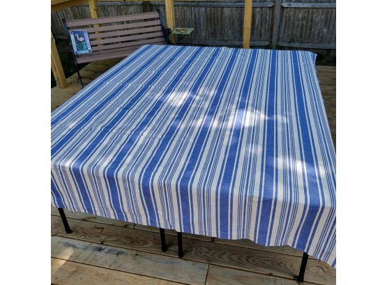Williams-Sonoma Blue STRIPE Tablecloth