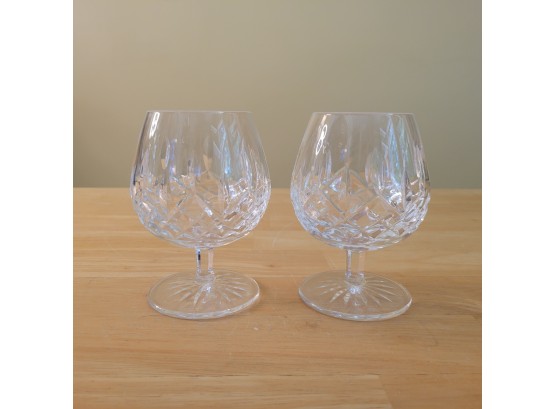 Set Of 2 Waterford Lismore Brandy Glasses
