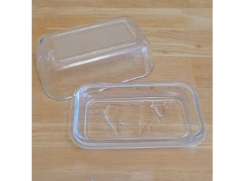 Glass Cow Butter Dish And Lid