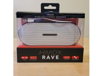 HMDX Rave Bluetooth Wireless Speaker, New!