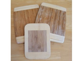 Set Of 3 Bamboo Cutting Boards