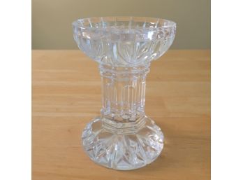 Waterford Cut Crystal 'Bethany' Pillar Candle Stick Holder