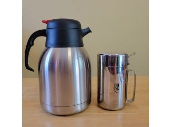 Insulated Coffee Pot And Creamer Pitcher