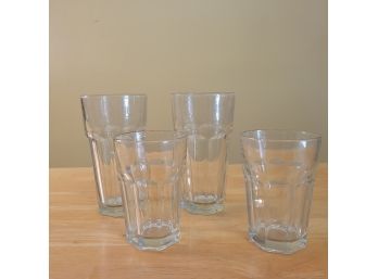 Vintage Set Of 4 Libbey Duratuff Drinking Glasses