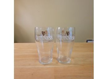Set Of 2 Guinness Draught Beer Glasses