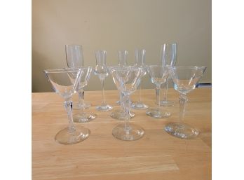 Grappa Glasses, Cordial Flutes And Set Of Anniversary Glasses