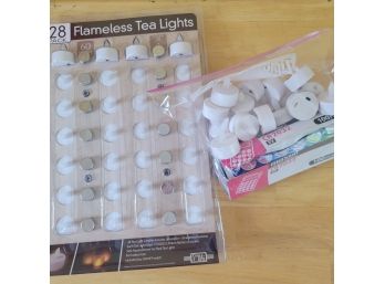 Flameless Tea Lights And Batteries