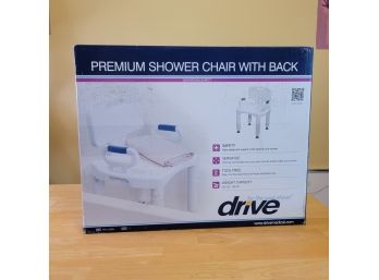 New! Drive Medical Premium Shower Chair With Back