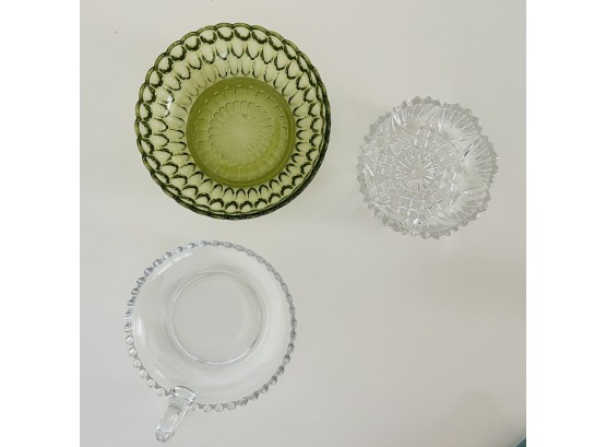 Lot Of 3 Glass Dishes