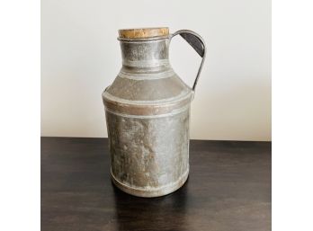 Galvanized Metal Pitcher With Cork (Dining Room)
