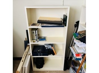 White Wooden Bookshelf No. 1 (Office)