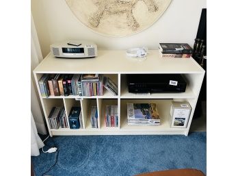 White Laminate TV Stand/Bookshelf