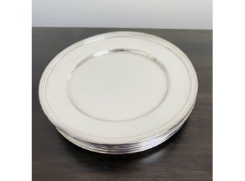Vintage Rogers Silver On Copper Bread And Butter Plates (Dining Room)
