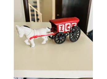 Cast Iron Ice Cart And Horse (Office)