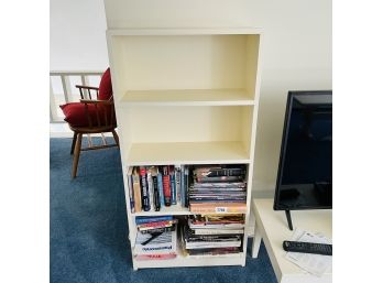 White Wooden Bookshelf (Upstairs)