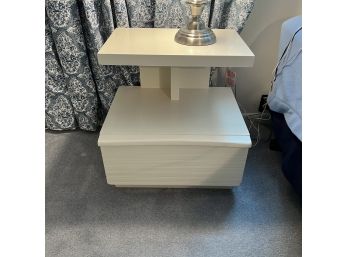 Modern White Night Stand With Drawer