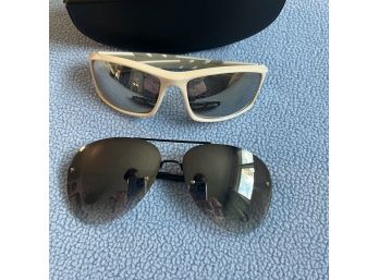 Lot Of 2 Sunglasses With Mismatched Cases
