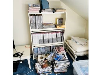Artist Magazines And Bookshelf (Upstairs)