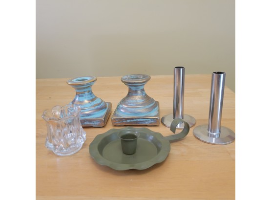 Misc Group Of Candle Holders