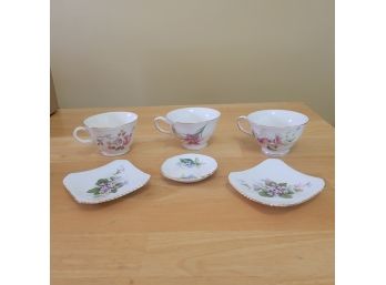 Vintage Tea Cups And Trinket Dishes