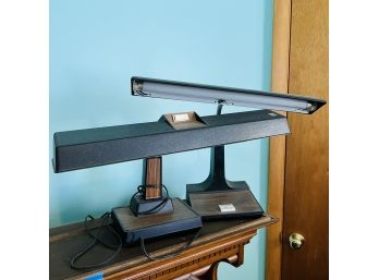 Pair Of Vintage Gooseneck Task Lamps - One Electrix, One Unmarked