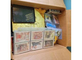 Box Of Vintage Collector Cards